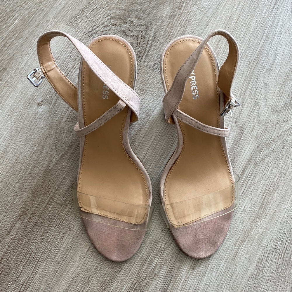 COPY - Clear strappy acrylic heel